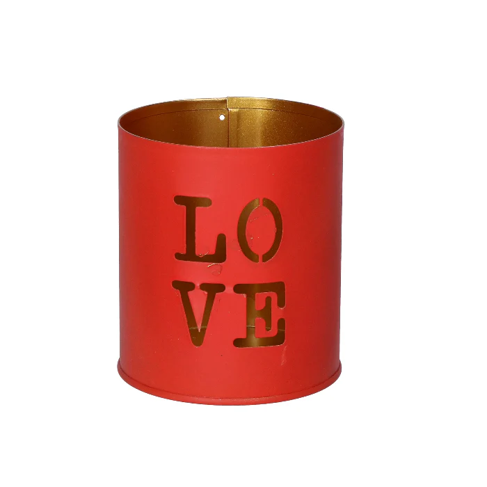 Waxinelichthouder "LOVE" rood