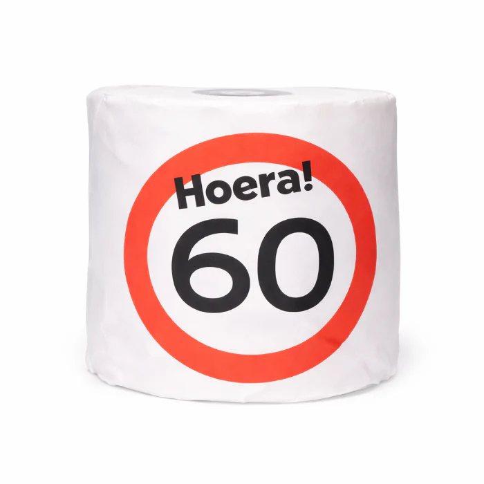 WC rol 60 jaar verkeersbord